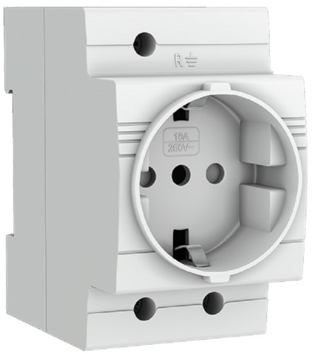 Розетка с заземлением на DIN-рейку EKF PROxima RDE-47 фото Розетка с заземлением на DIN-рейку EKF PROxima RDE-47 картинка